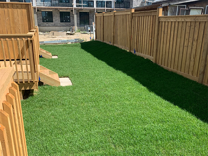 Wooden Fence & Sod Installations for New Homes